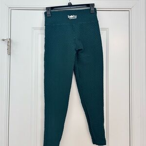 Booty by Brabants Dark Teal Textured Kids Leggings